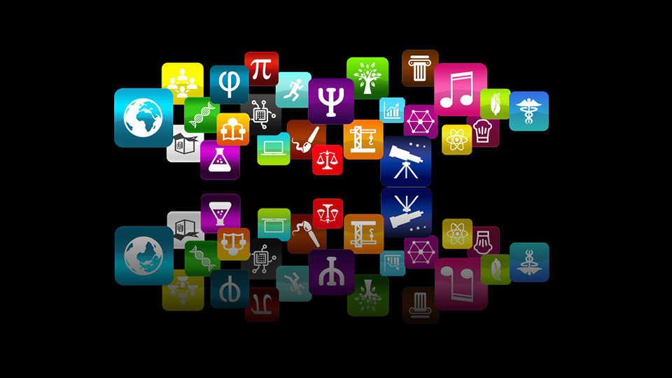logon, géographie, astronomie, physique, histoire, médecine, droit, musique, philosophie, économie, communication, informatique